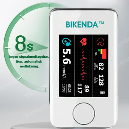 Bikenda™ Præcisionsglukoseovervågning Premium ikke-invasivt medicinsk udstyr + eksklusiv gave [99,9 % nøjagtighed] ⚕️