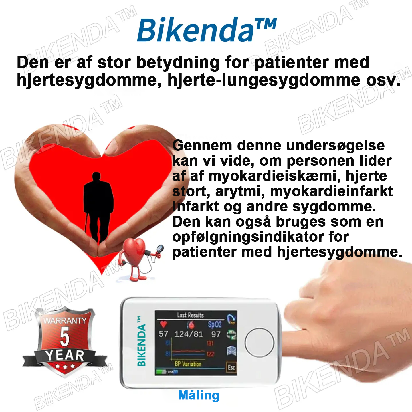 Bikenda™ Præcisionsglukoseovervågning Premium ikke-invasivt medicinsk udstyr + eksklusiv gave [99,9 % nøjagtighed] ⚕️